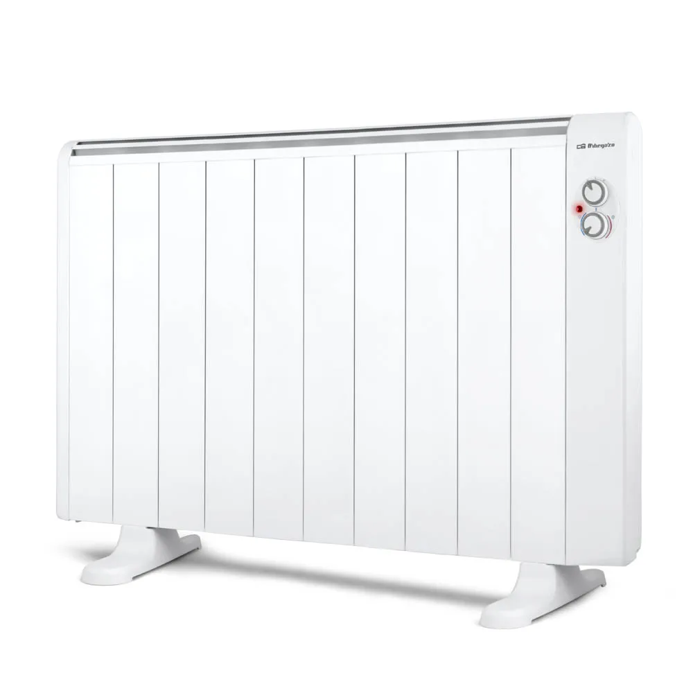 Orbegozo RRM 1810 A - Emisor térmico sin aceite, 10 elementos, termostato regulable, indicador luminoso de encendido, 1800 W