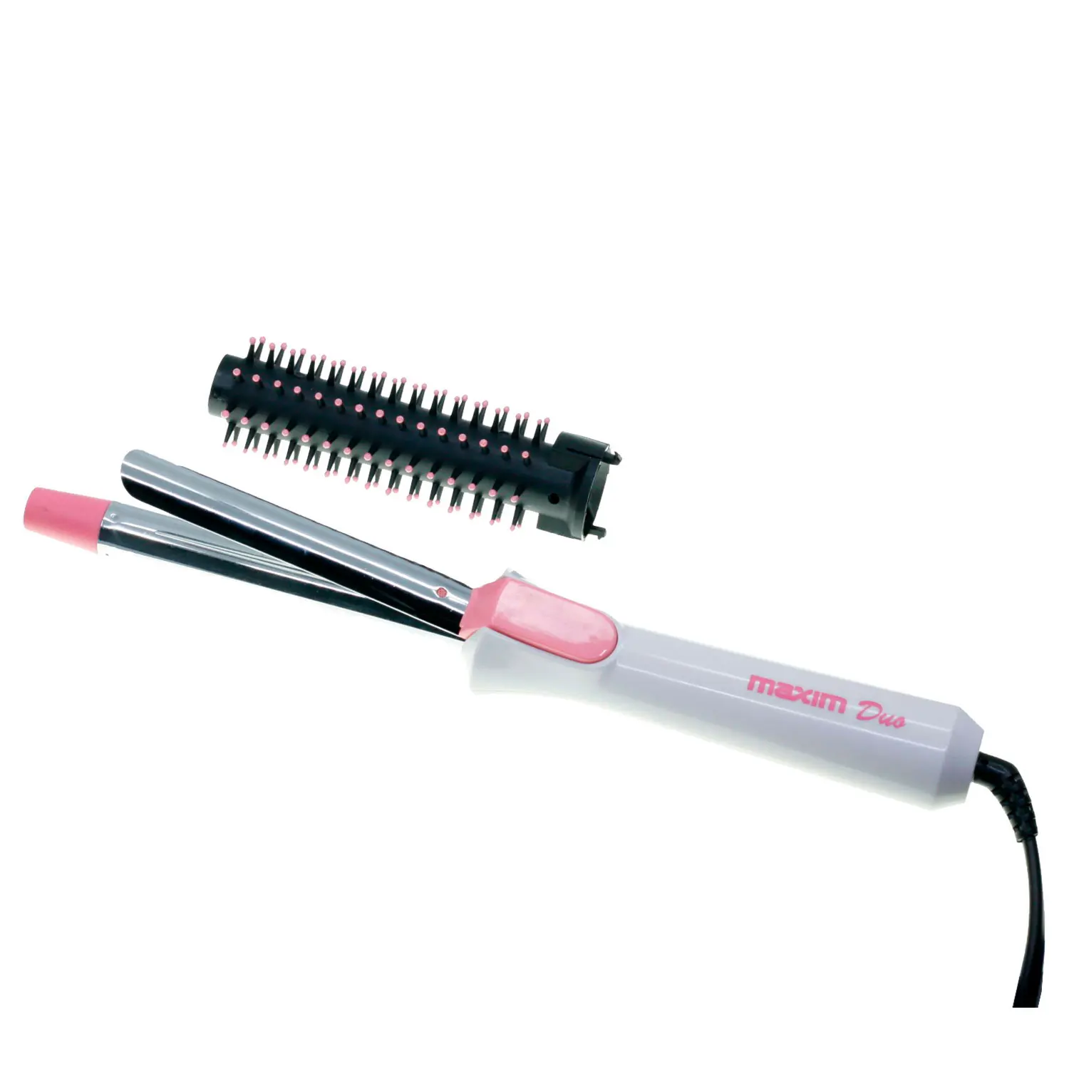 BVC Tender + Maxim Mx-2907-E Brush 2 in 1 New Style Professional Hair Curling Duo with 10 Cm Clasper