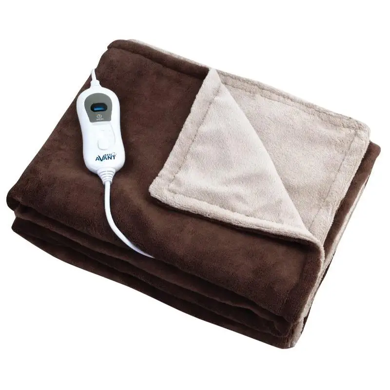 Manta electrica 120w 160x120cm - 3 temperaturas - marron beige