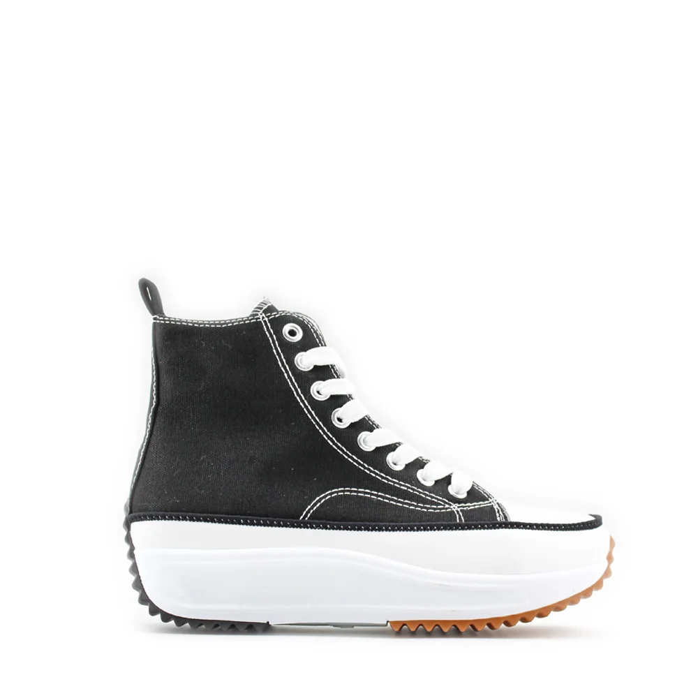 MODELISA Zapatilla De Lona Alta Con Cordón Estilo Casual Para Mujer