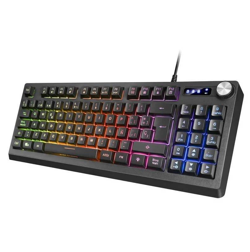MKREVO RGB hybrid keyboard Mars Gaming with numeric Pad