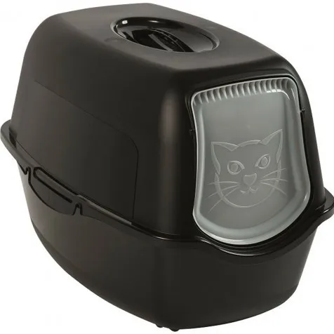 Rotho My Pet Bailey Eco Toilet Arenero para Gatos Negro