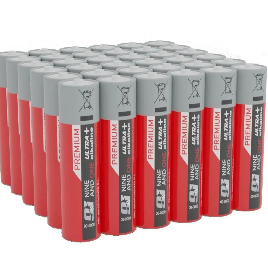 ORION91 Pack x 40 AA batteries 1,5V alkaline Ultra Power LR06 battery-Nine & One Premium 9 & 1