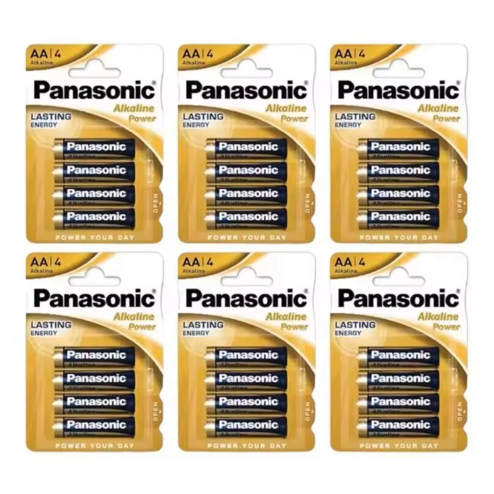 Panasonic AA batteries/Pack of 24 Alkaline batteries LR6 -1.5V -Lasting Energy - Alkaline Power