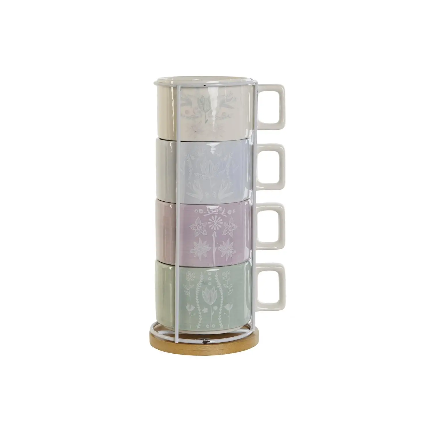 Cafe Set 4 Dolomite Metal 11X11X27 260 Ml Verde El mejor complemento para tu hogar  -Fijalo-