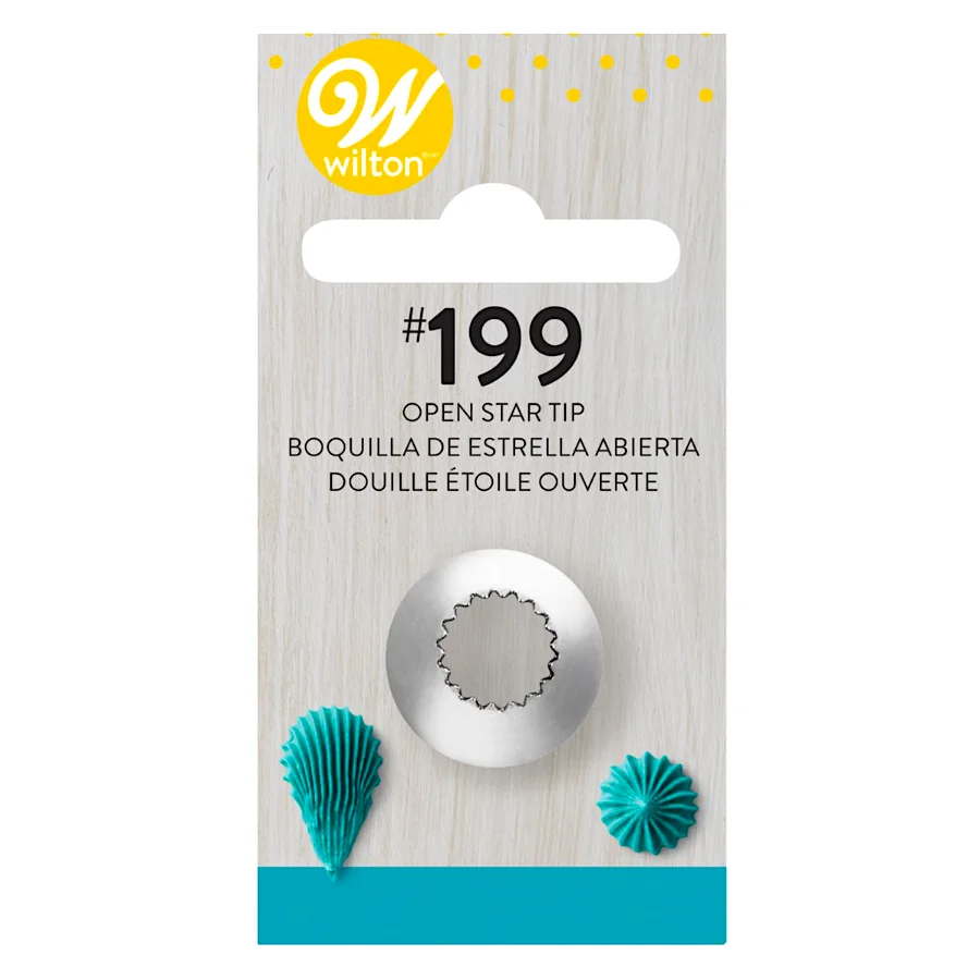 Glotomania Boquilla Wilton Estrella Abierta Cardada #199 - Utensilio para Repostería