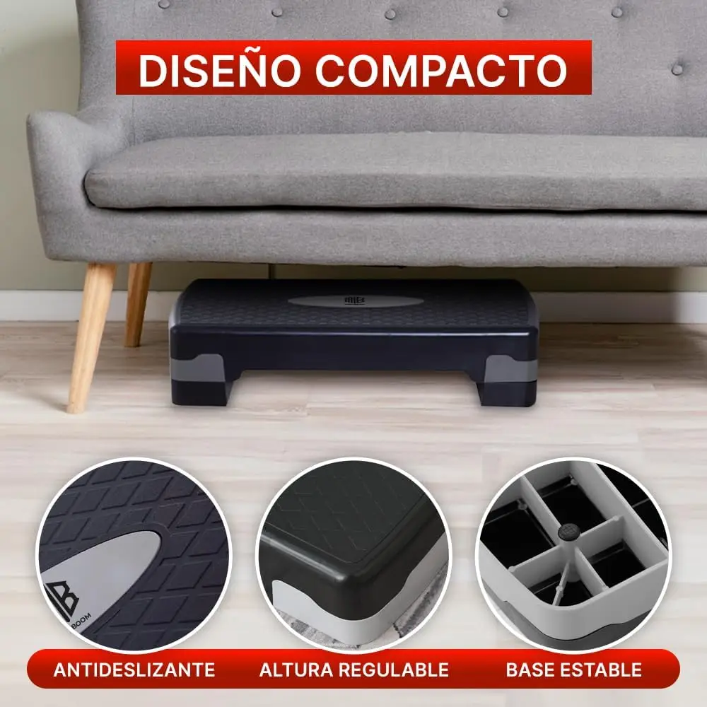 Aerobic step for fitness board platform stepper sport gym height adjustable 2 levels load 100kg #6