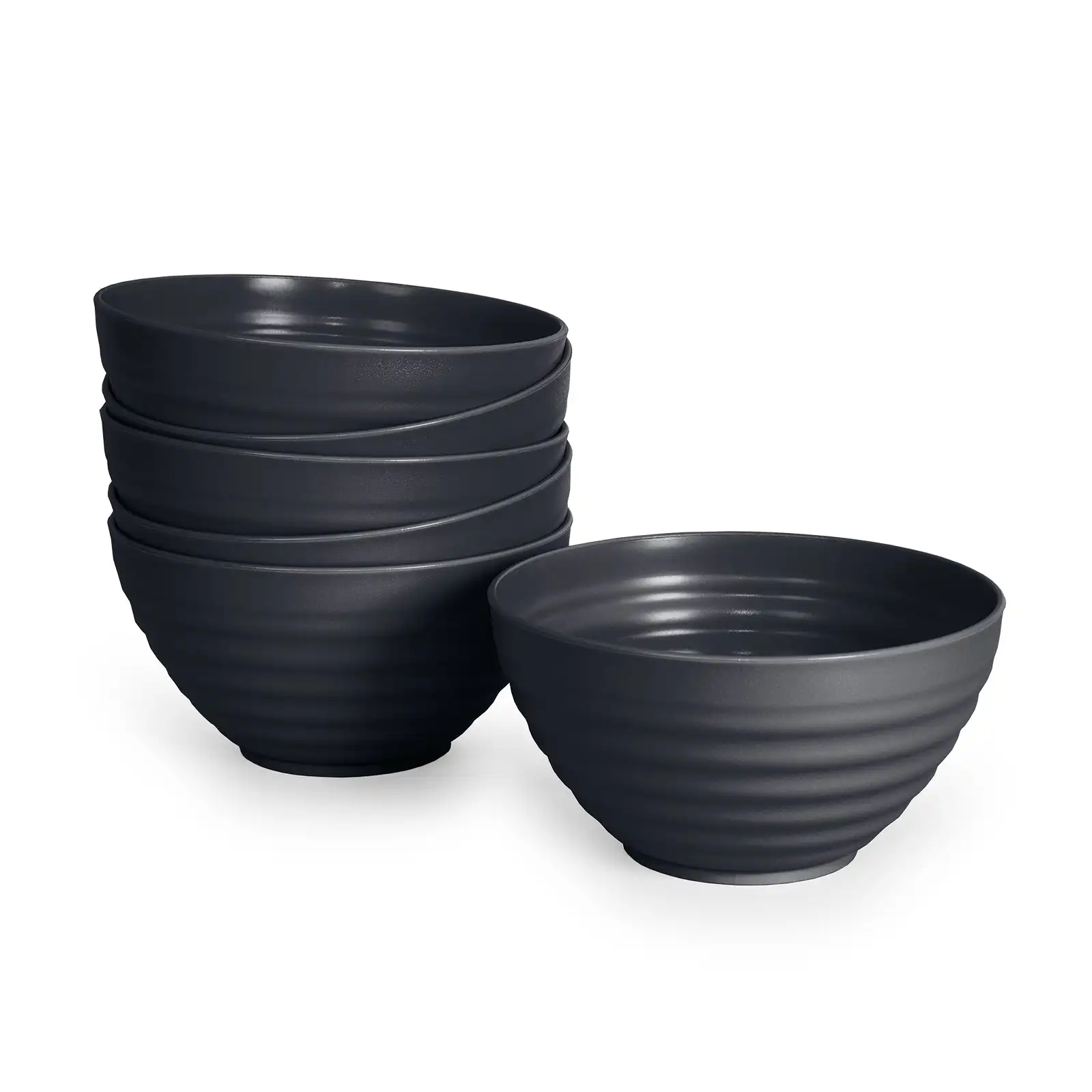Plastic Forte - Set of 6 Reusable Appetizer Bowls, 840 ml capacity, made of durable BPA-free PP plastic, dishwasher and microwave safe, perfect for parties and picnics.