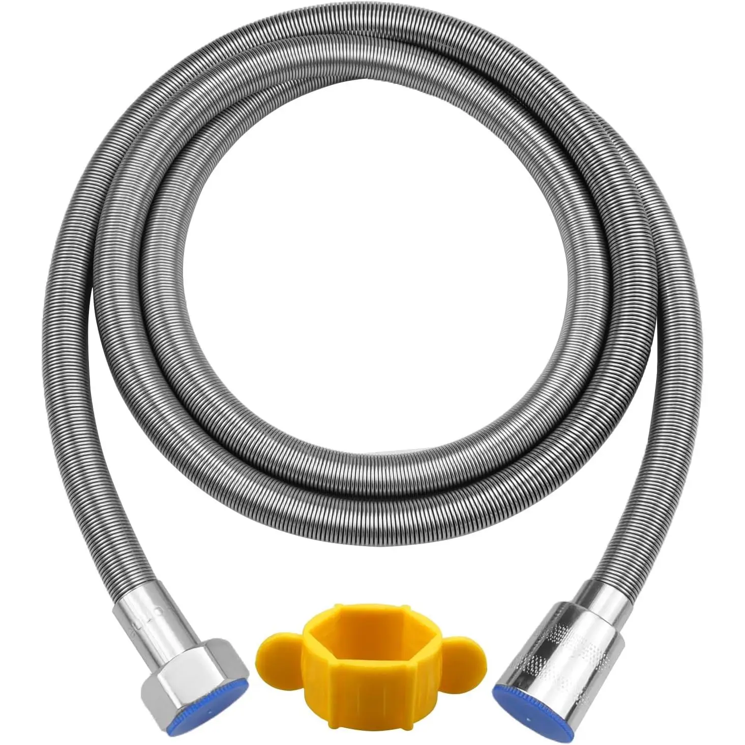 【1,5M】Tubo Flessibile in Acciaio Inox per Doccia, Tubo Flessibile per Rubinetto della Vasca da Bagno, Tubo di Ricambio per Doccia, Cavo per Soffione Doccia, Flessibile, Preciso e Resistente