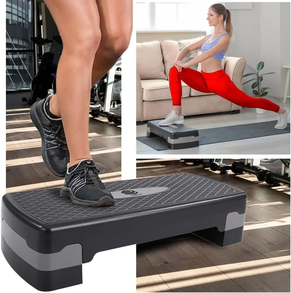 Aerobic step for fitness board platform stepper sport gym height adjustable 2 levels load 100kg #5