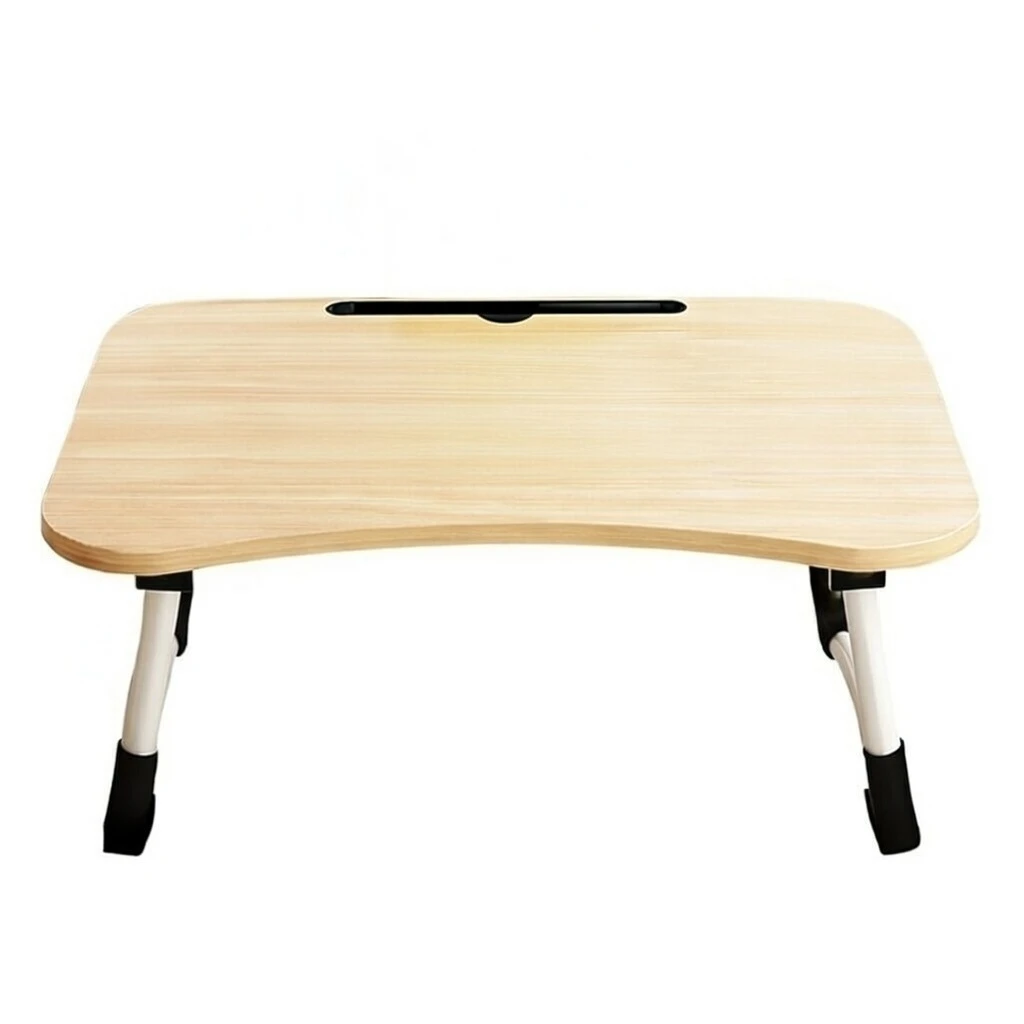 Escritorio Portatil y Plegable, Mesa de Cama Multifuncion, Bandeja Sofá, Ideal Cenas Trabajo Estudiar, Tablet, PC 50x30x22 cm
