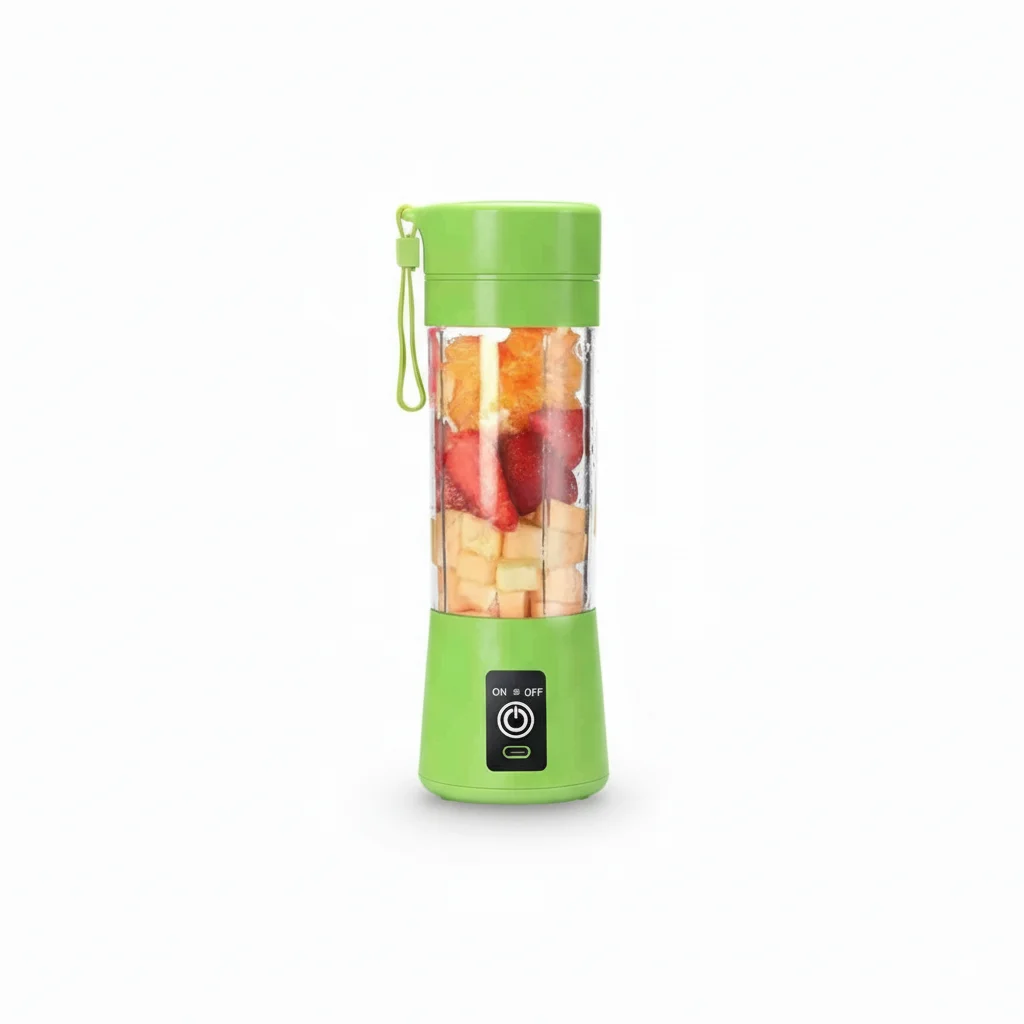 Almalux® Batidora Portátil USB Recargable 2000mAh Sin BPA Licuadora Smoothies Batidos Seguridad Magnética Viaje Fácil Limpieza verde