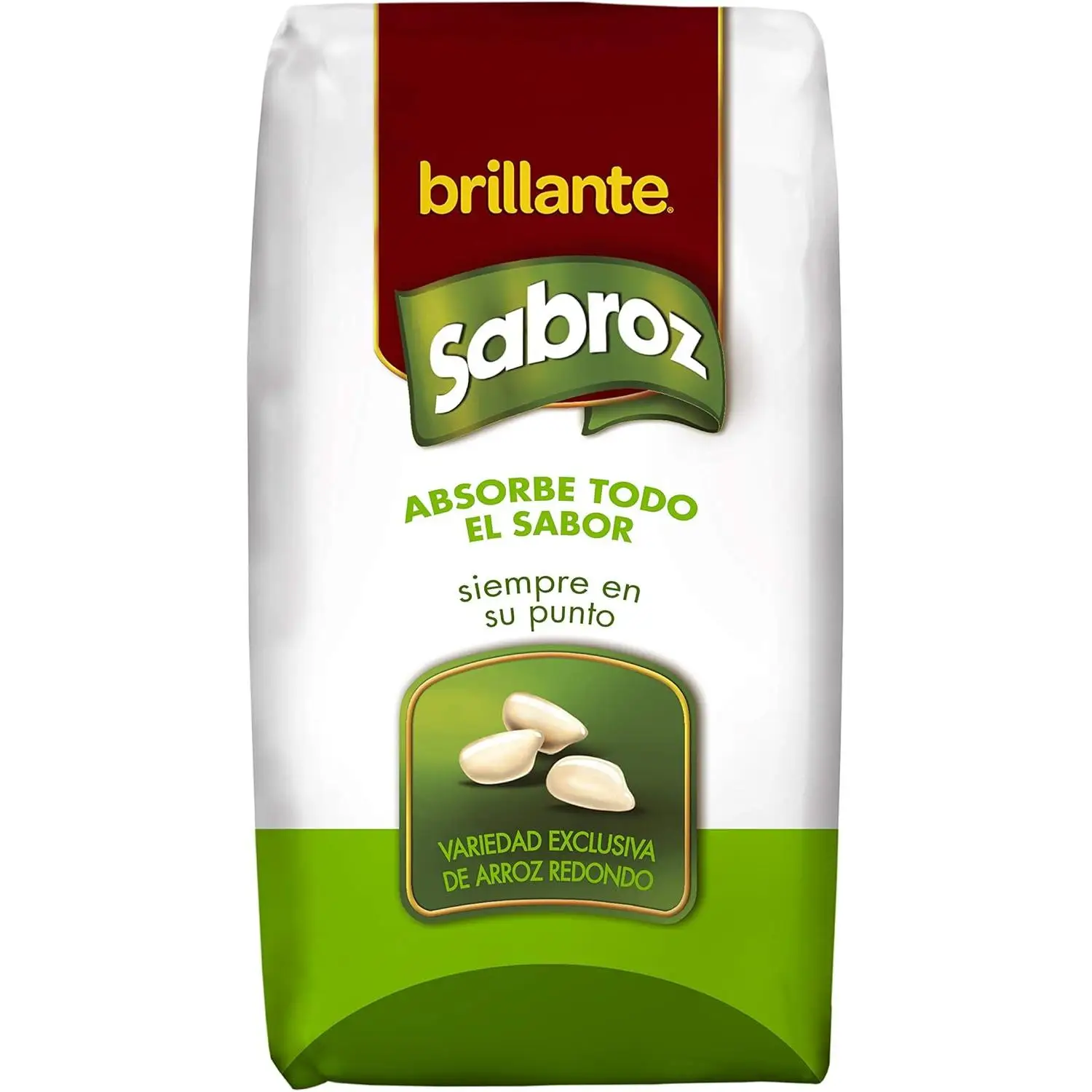 Arroz Brillante - Redondo Sabroz 1kg | Absorbe Nutrientes Naturalmente