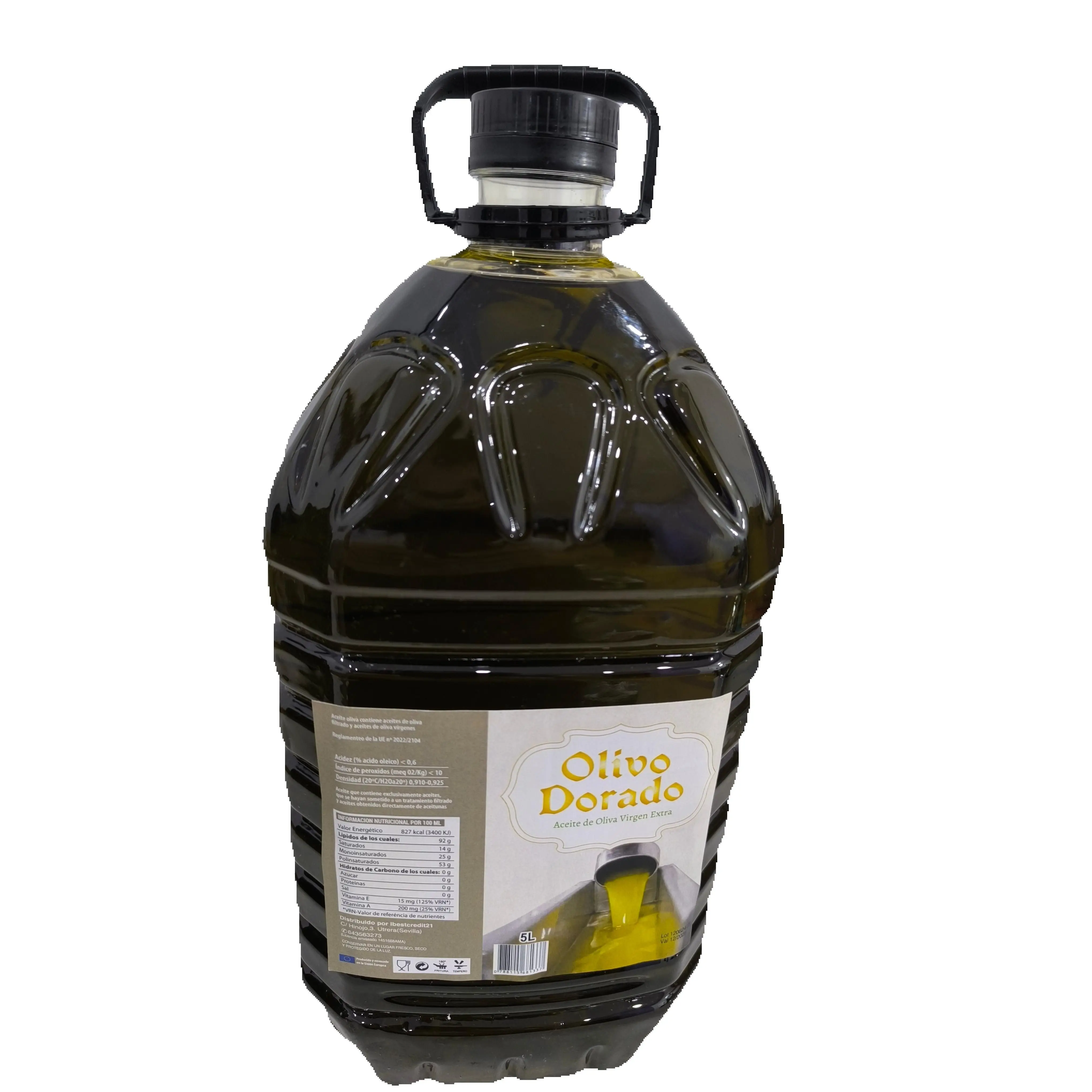 Aceite de Oliva Olivo Dorado virgen extra ,GARRAFA DE 5 LITROS,cosecha nueva