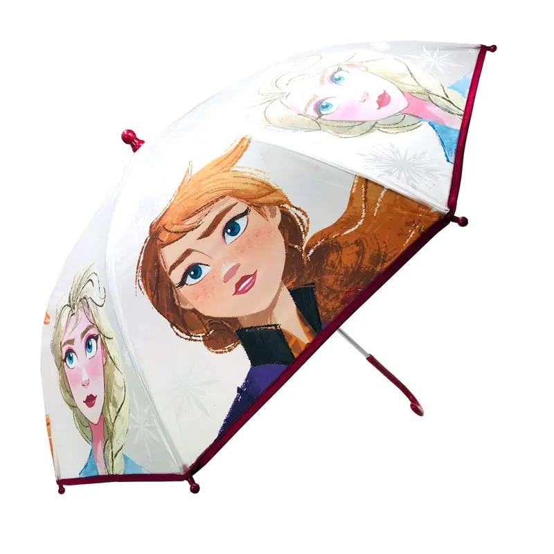Arditex Paraguas Manual Transparente de Frozen 46cm - Resistente Al Agua