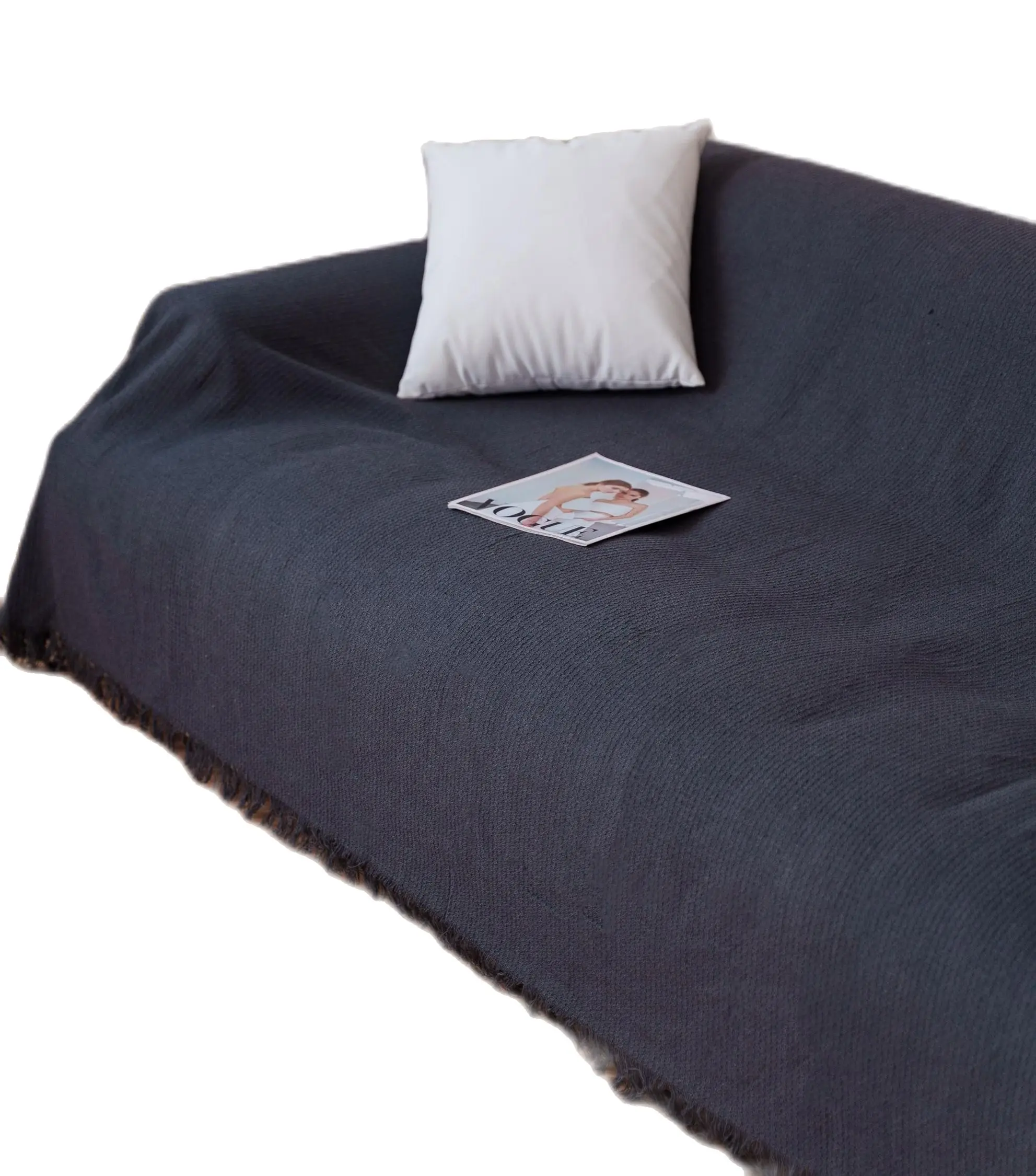 NEW & Almeritex 2000 Colcha Multiusos Sofa, Manta Foulard, Plaid para Cama, Cubresofa Cubrecama Gris