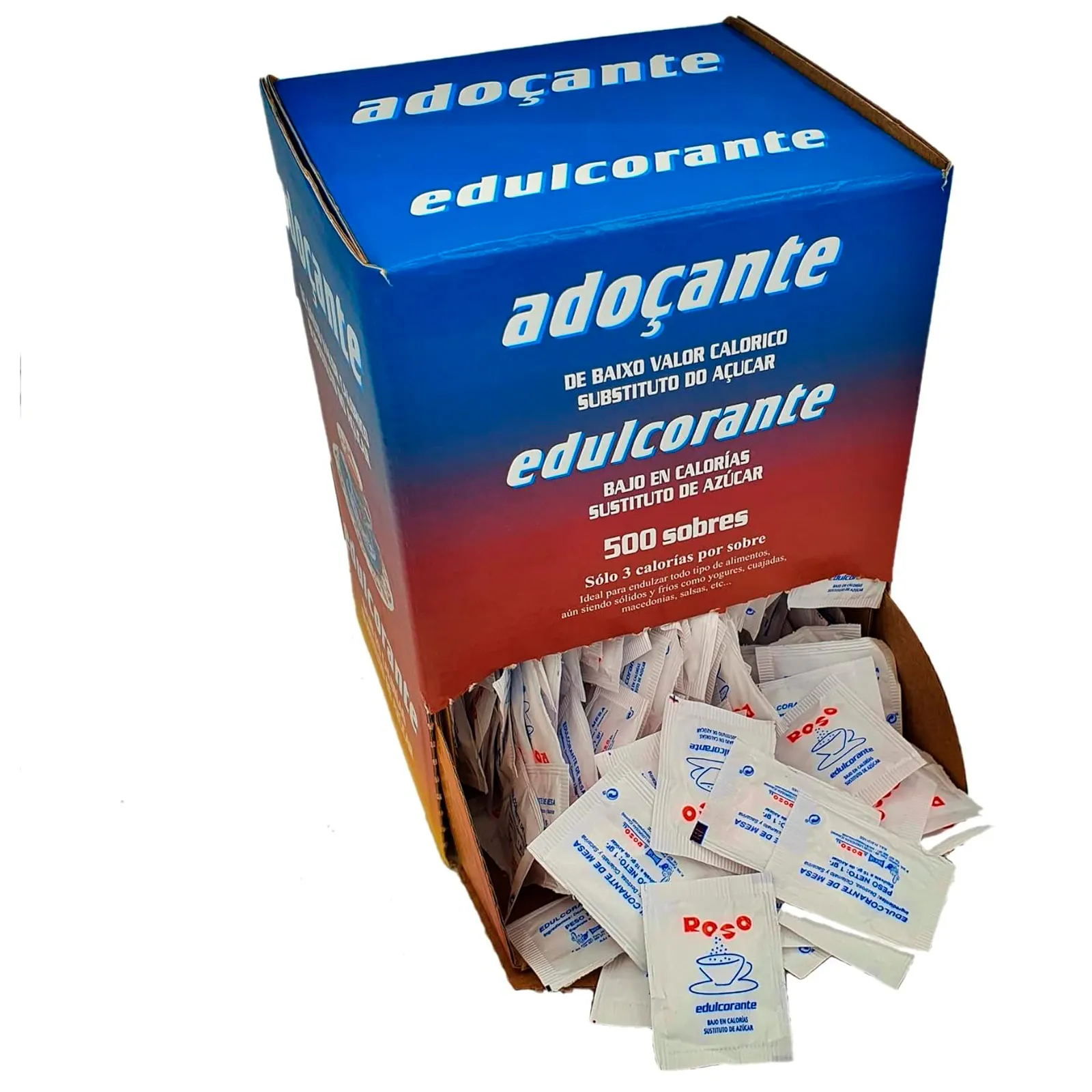 Deliex delicias de Extremadura - Edulcorante Sacarina, 500 Sobres Individuales de 1 Gr, Apto para Diabéticos y Veganos, Sin Gluten, Granulado