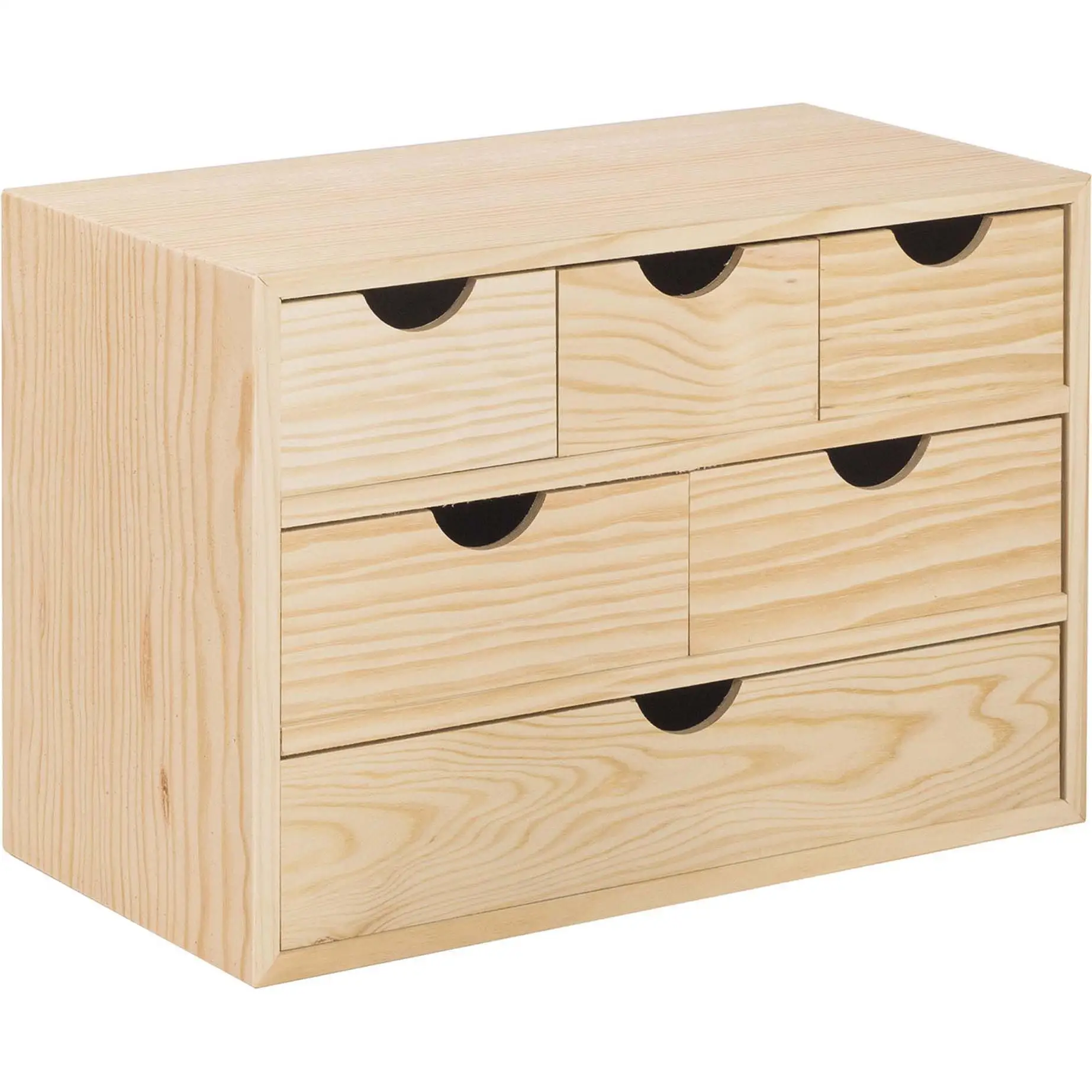 CAJONERA BLOCK 3X2X1 CAJONES RECHAPADO PINO
