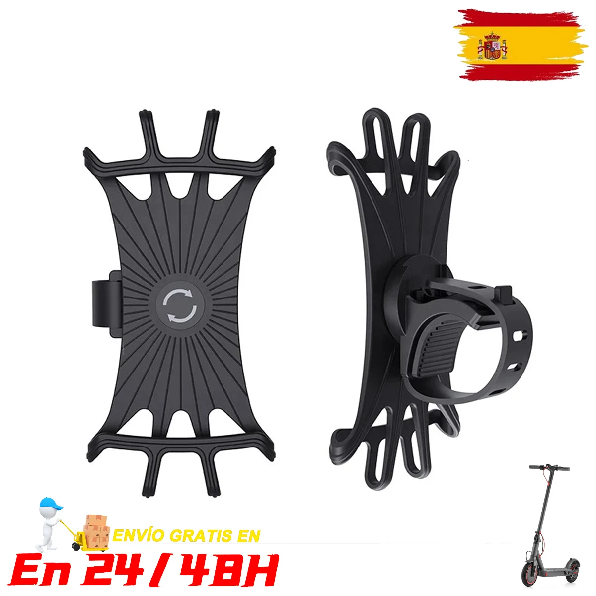 Soporte Móvil de Goma para Patinete, Bici y Moto