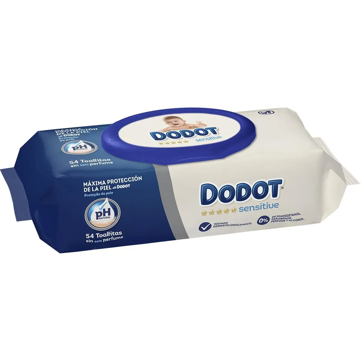 PACK DE 15 - Toallitas Dodot Sensitive sin perfume Pack Ahorro 15x54