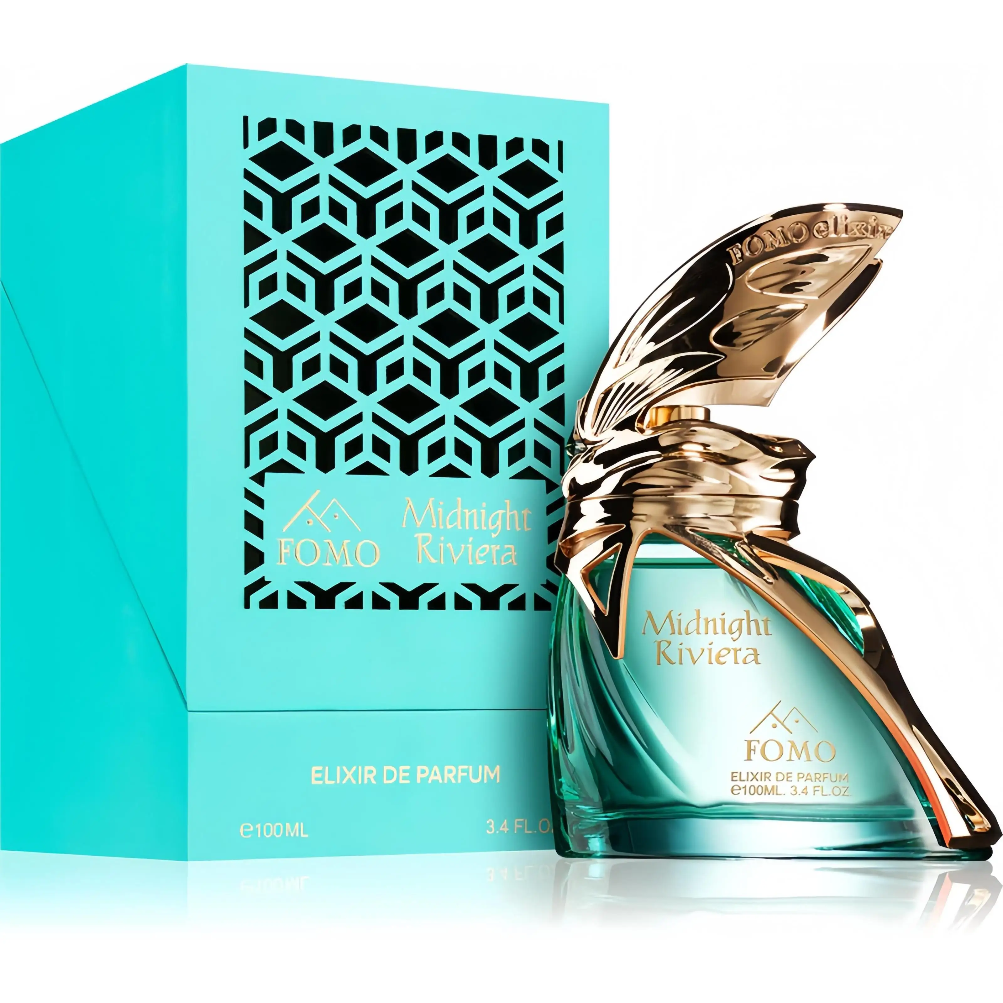 FOMO Midnight Rivera Fomo 100ml Perfume Unisex - Aroma Fresco y Misterioso con Notas de Jengibre y Pino Fresco - Ideal para Día y Noche