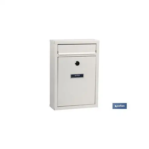 Cofan green outdoor mailbox letter model 320x215x85mm - weather resistant