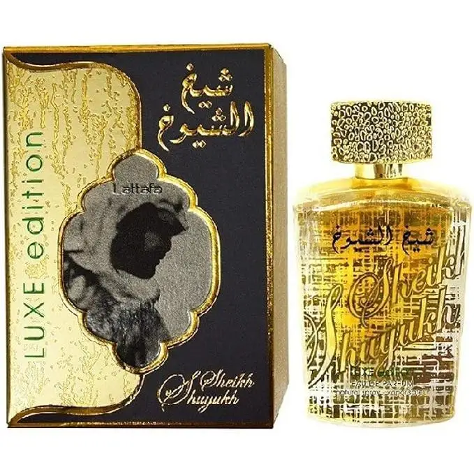 LATTAFA Sheikh Shuyukh Edición de LUXE Perfume árabe Original con código de Autenticidad  100ml Unisex