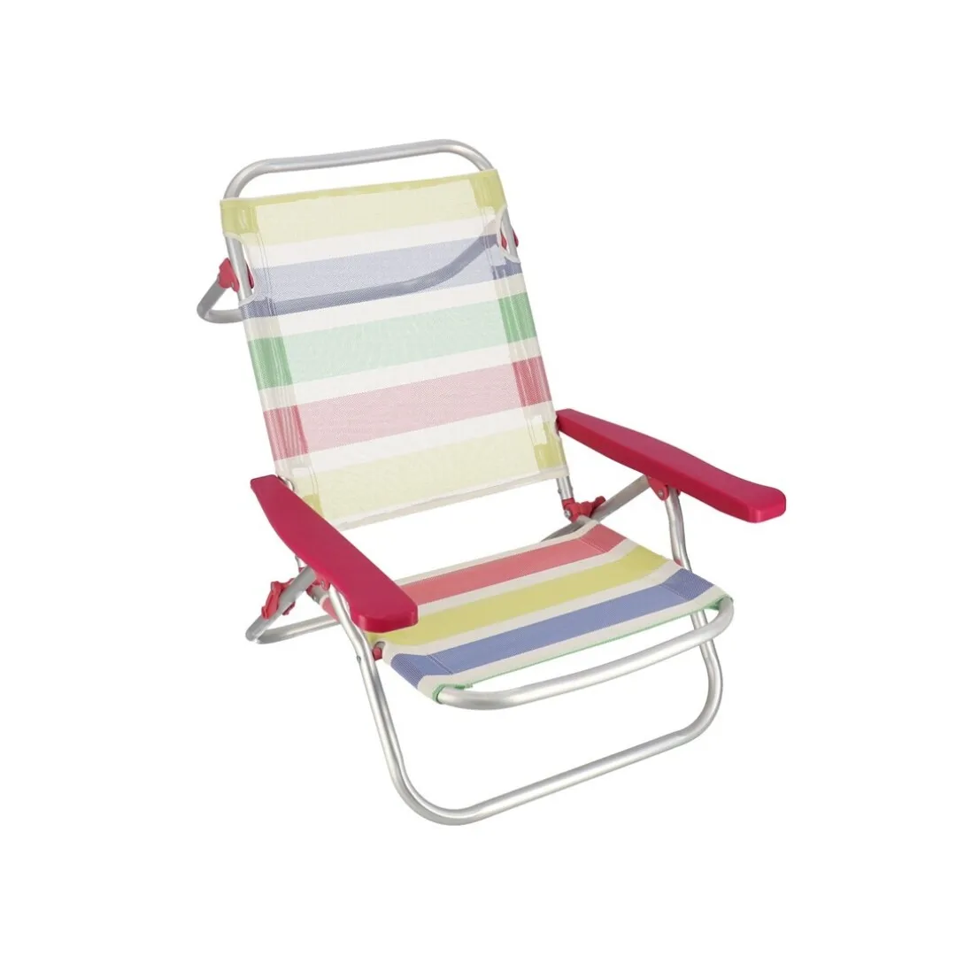 Silla Aluminio Rainbow 5 Posiciones 1x1 60 X 58 X 80 Cm