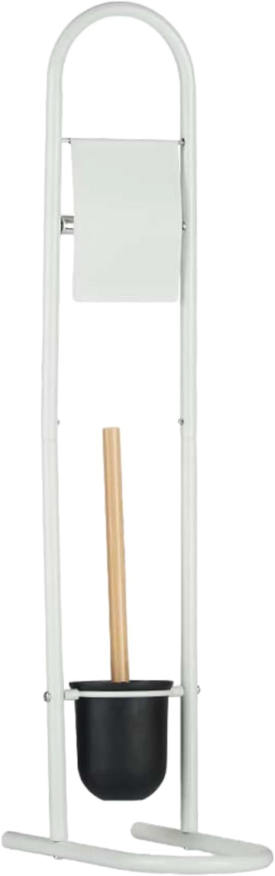 Metal plastic Bamboo toilet paper holder