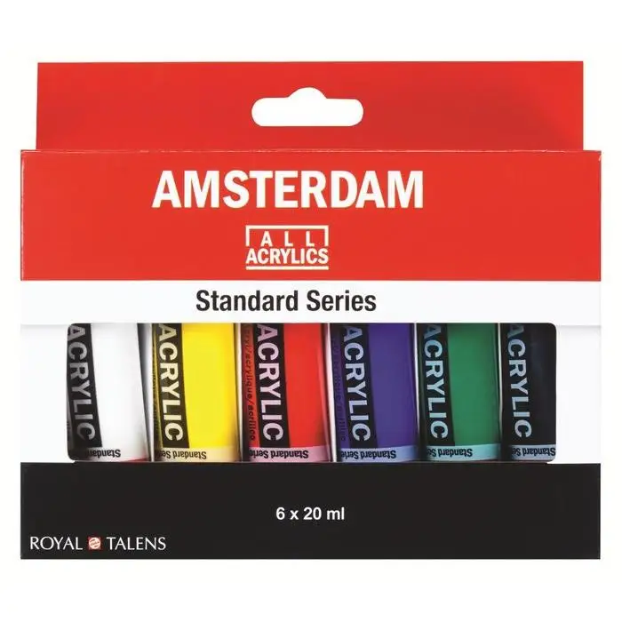 TALENS acrylic paint AMSTERDAM case 6X20 ML AMSTERDAM 15x3x13 Cms.