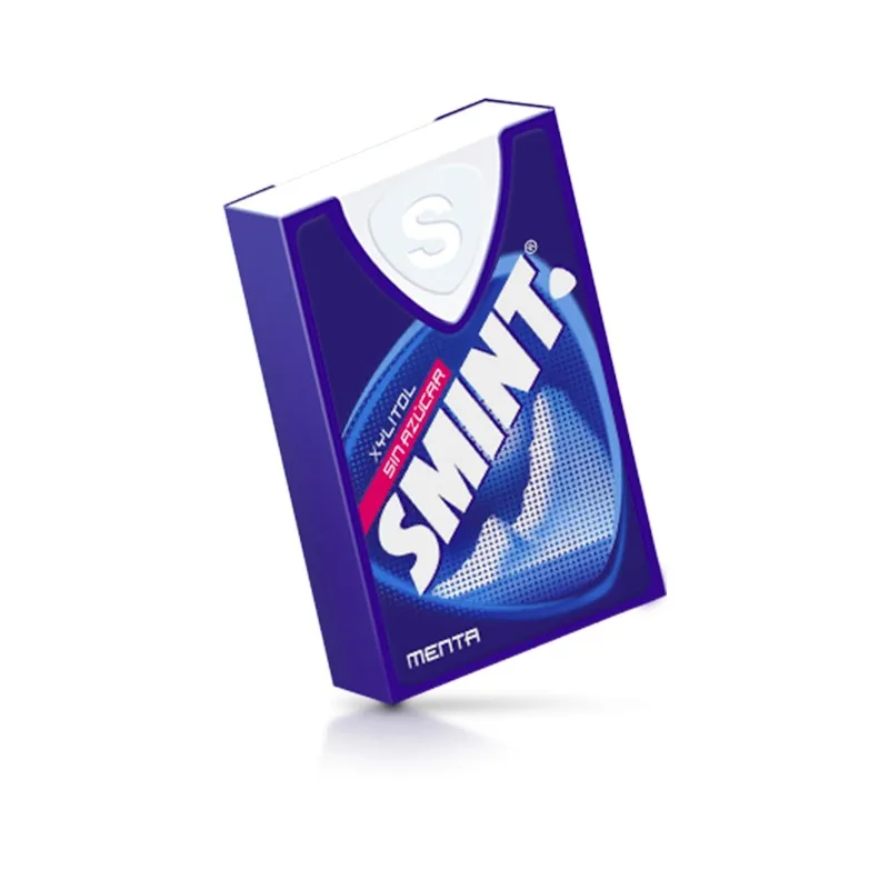 SMINT DISPLAY Sabor Menta con XYLITOL - CARAMELO COMPRIMIDO SIN AZUCAR - PACK 12 UNIDADES