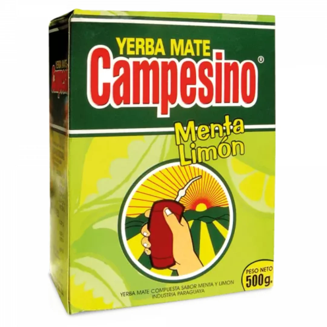 Campesino Yerba Mate - sabor menta y limón - 500g