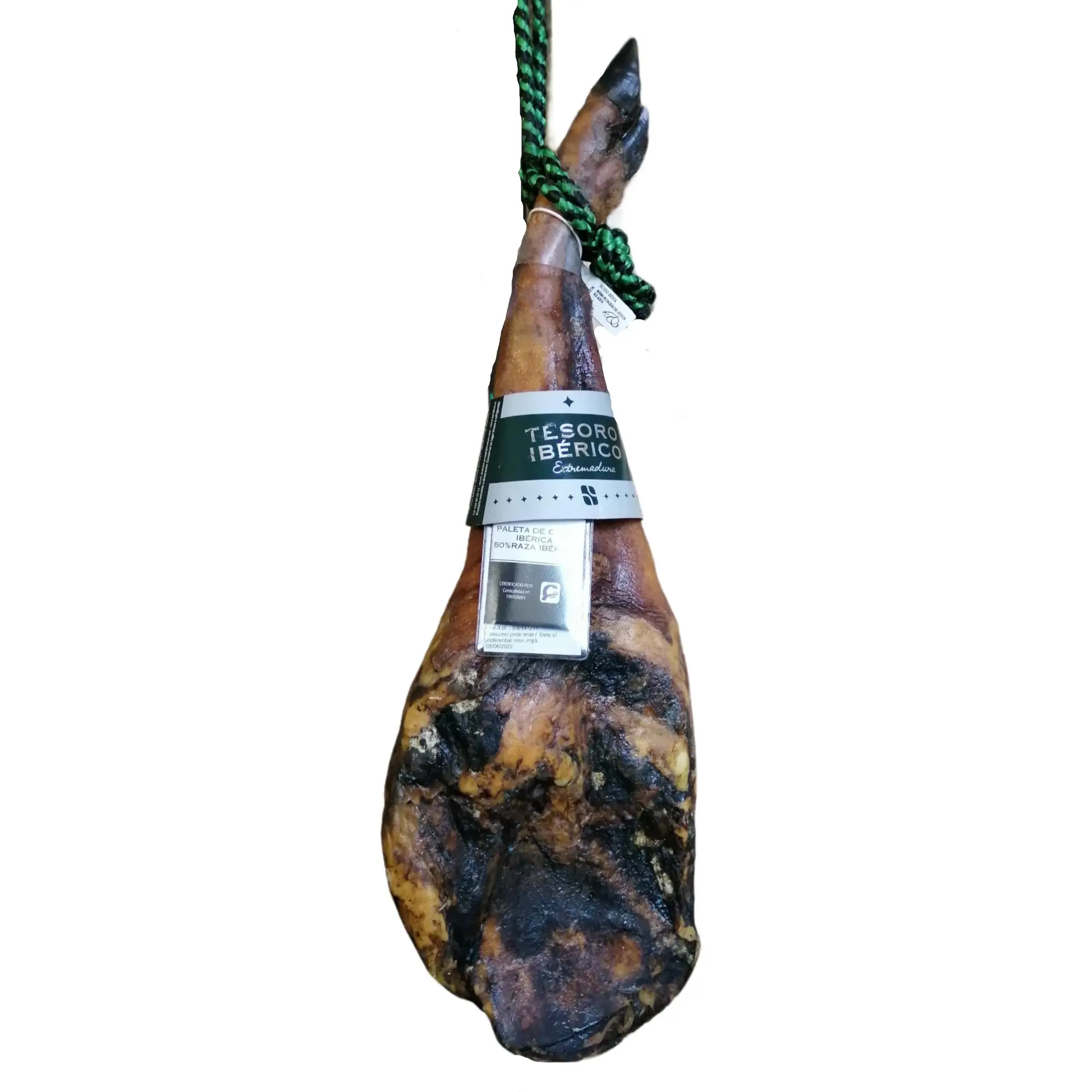 5 Kg Paleta Ibérica de Cebo, Pata Negra, TESORO IBÉRICO, Curación de 24 - 28 meses PIEZAS LIMITADAS