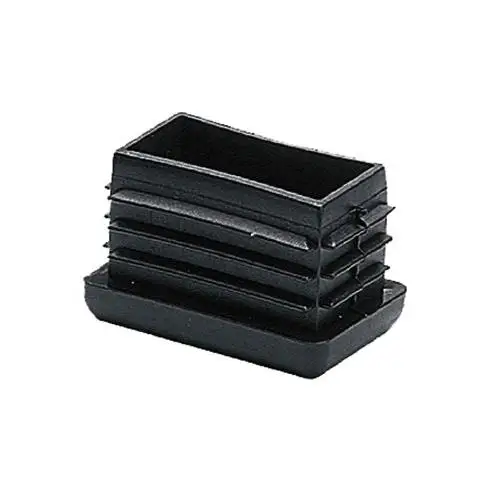 Black polyethylene 3x2,15x1,5cm (25 PCs) rectangle finned Cup