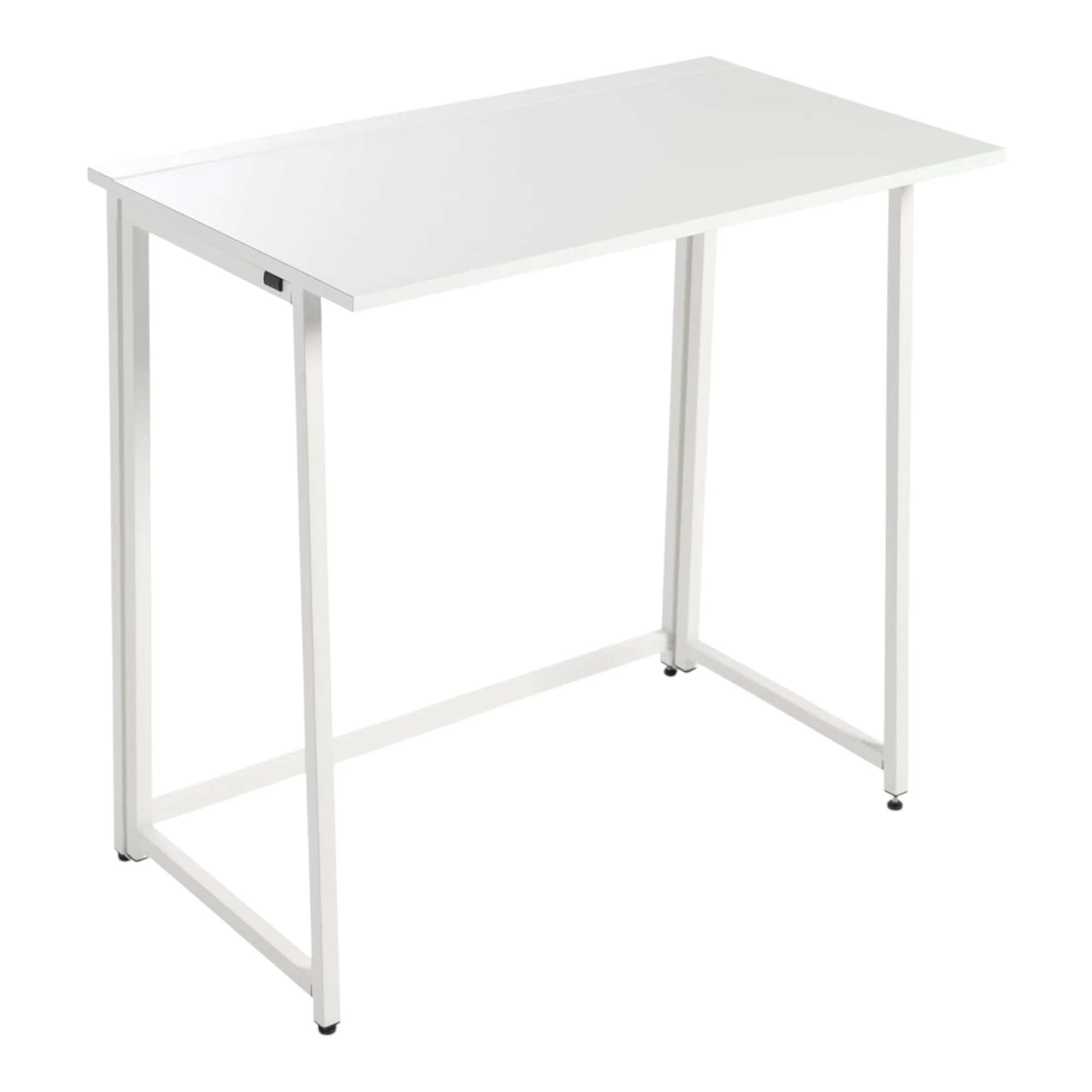Oferta Mesa Escritorio Plegable, Mesa Ordenador, Compacto sin ensamblaje, Mesa de Estudio para Casa Oficina, Escritorio para computadora Manualidades, Blanca Beige Negra, 80 x 45 x 74 cm