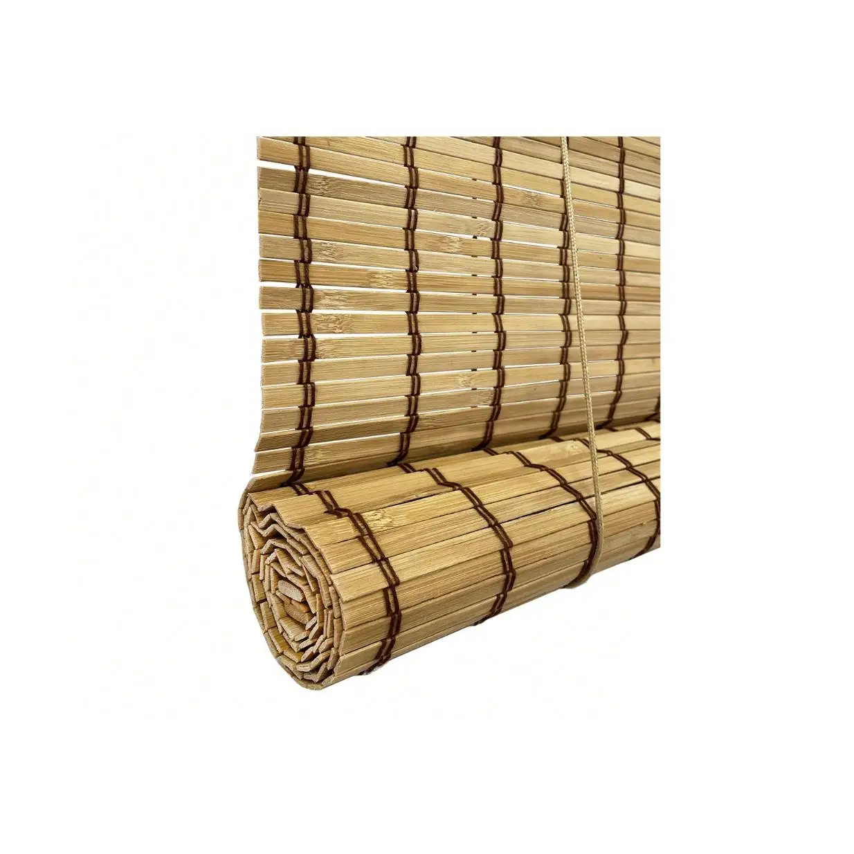 Persiana Enrollable Bambú Natural,Estor de bambú,Toldo Vertical,Balcón Privacidad Cortinas,Cortina Opacas,para Puertas/Ventanas/Balcones,Personalizable