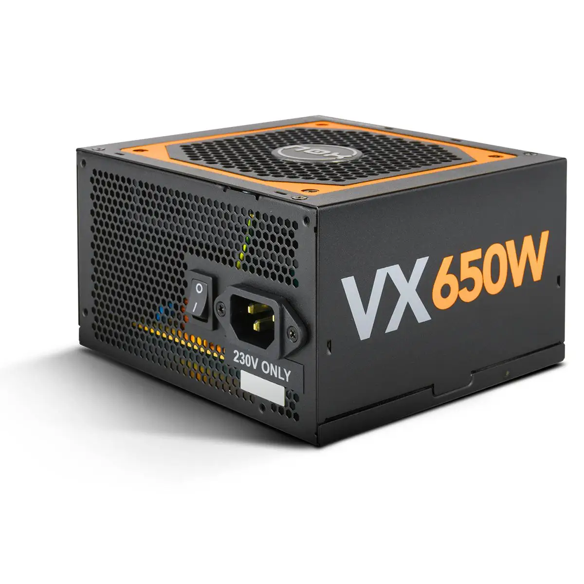 NOX URANO VX 650W - Fuente de alimentación 650W, certificado 80 PLUS Bronze, ventilador 120mm con control PMW, cables planos extralargos, Negro
