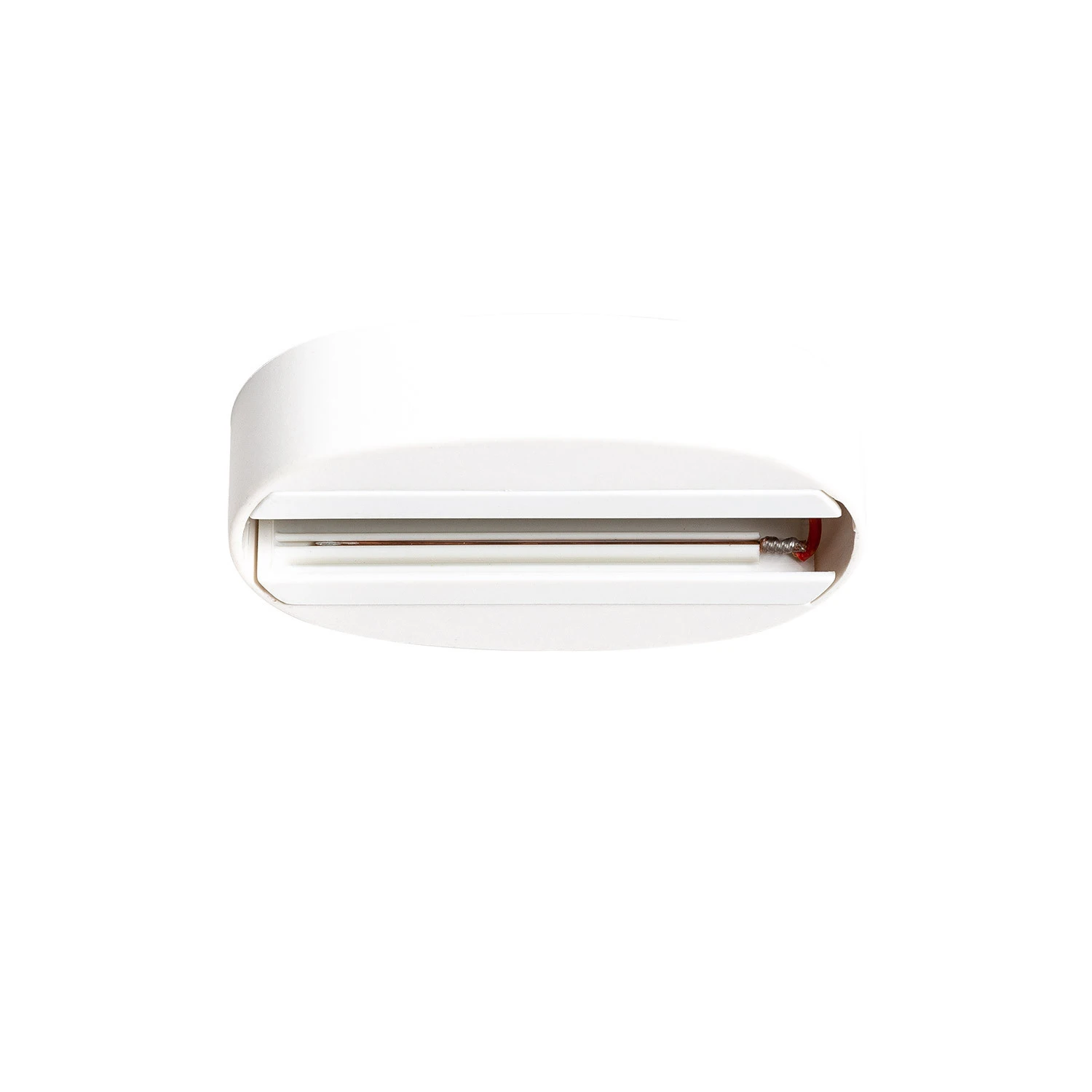Ledkia Kit de Superficie Oval para Foco de Carril Monofásico Negro