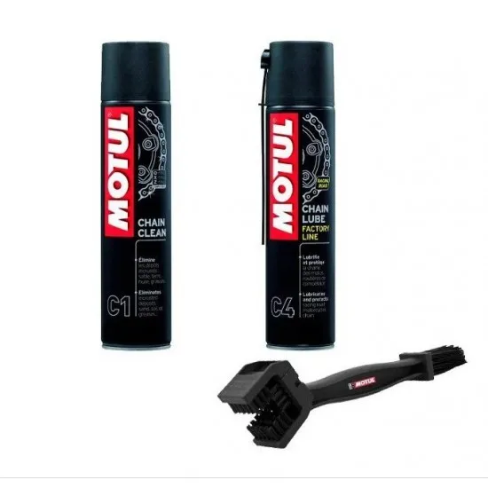 MOTUL PACK CADENA GRASA+LIMPIADOR CADENA+CEPILLO 109919