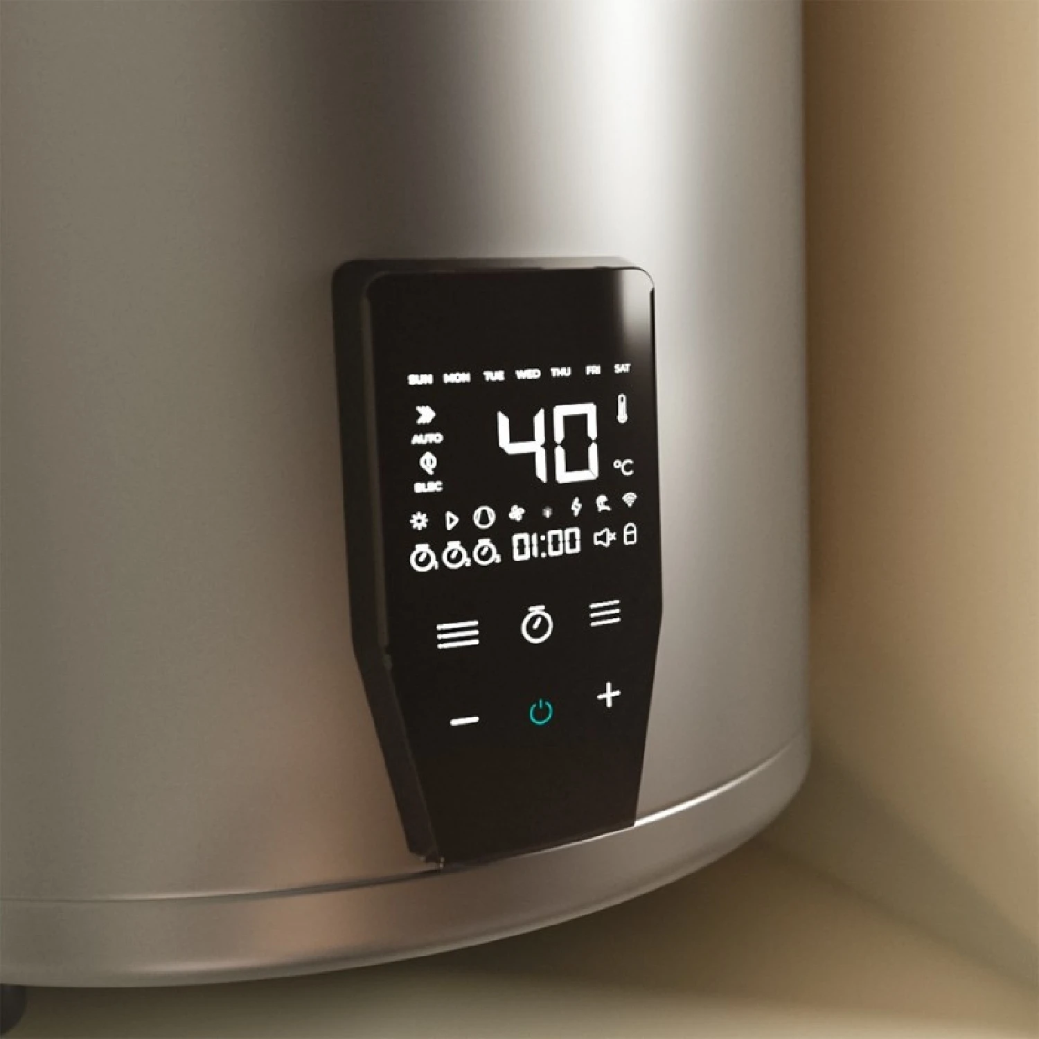 Termo con Aerotermia de 120L, Calentador de Agua AeroThermal 120 Water Connected.Bajo Consumo,Control por APP, R290