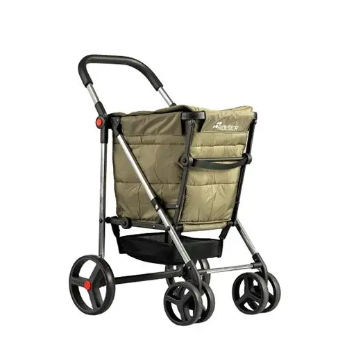 Carro compra ROLSER Basket polar kaki 58l BAS001