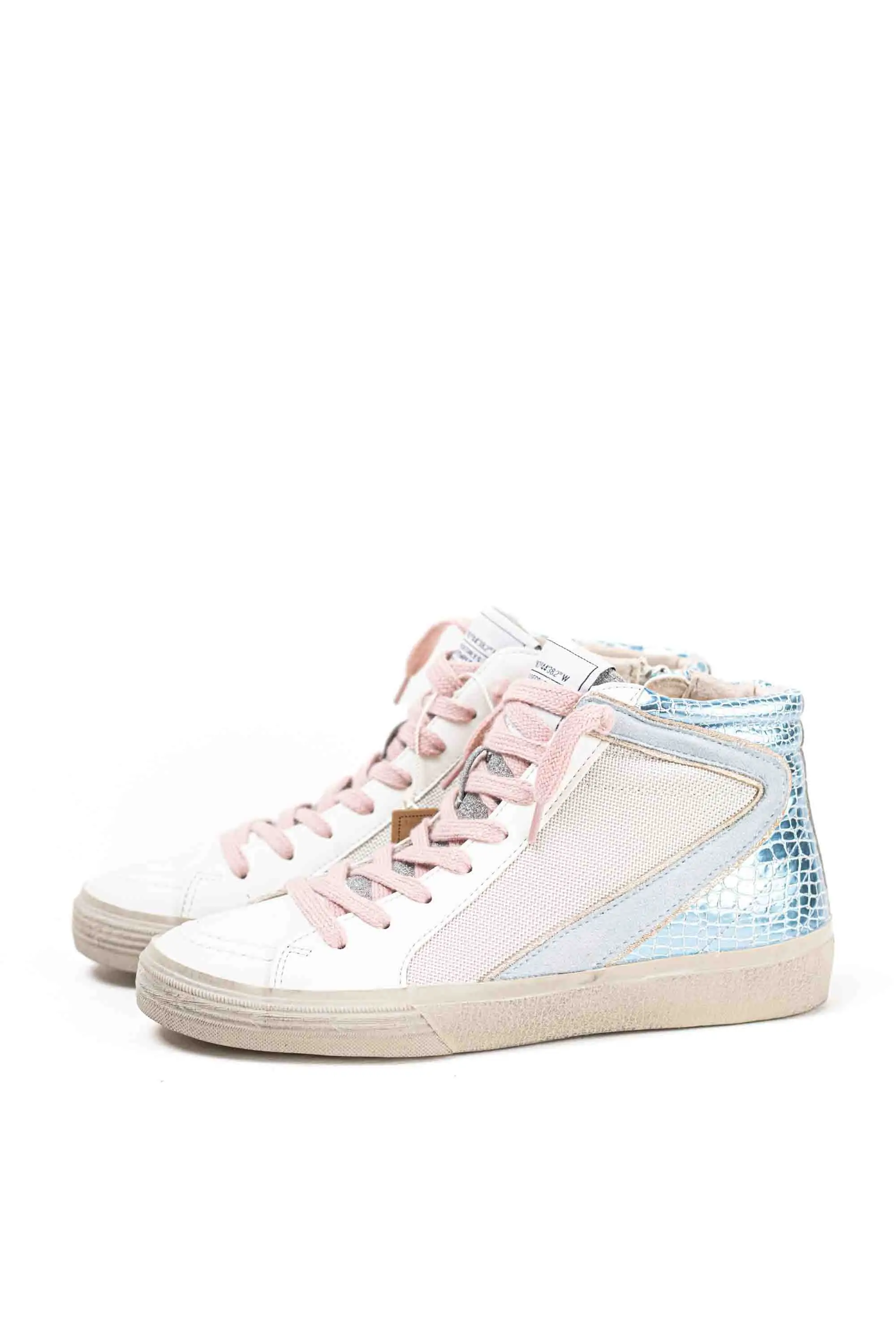 Mynzi Corina lace up glitter platform booty