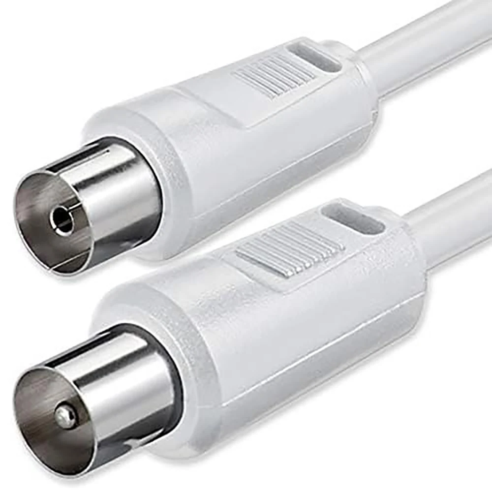 Cable de Antena TV Extensible Macho-Hembra – Alargador de Cable Coaxial para Televisión – Conexión Rápida y Señal Estable – Ideal para TDT, Smart TV y Decodificadores – Disponible en 1,5 m, 3 m, 5 m y