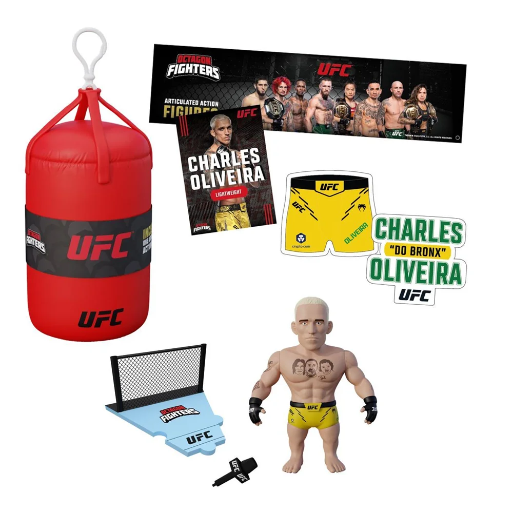 Articulated figure ufc punching bag 7.5 cms + fighting set (bizak 64119015)