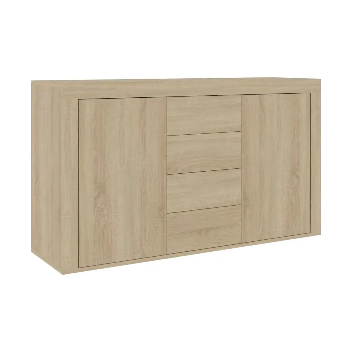 VidaXL sideboard Mika 4 drawers + 2 doors rustic natural design 69x120x36 cm