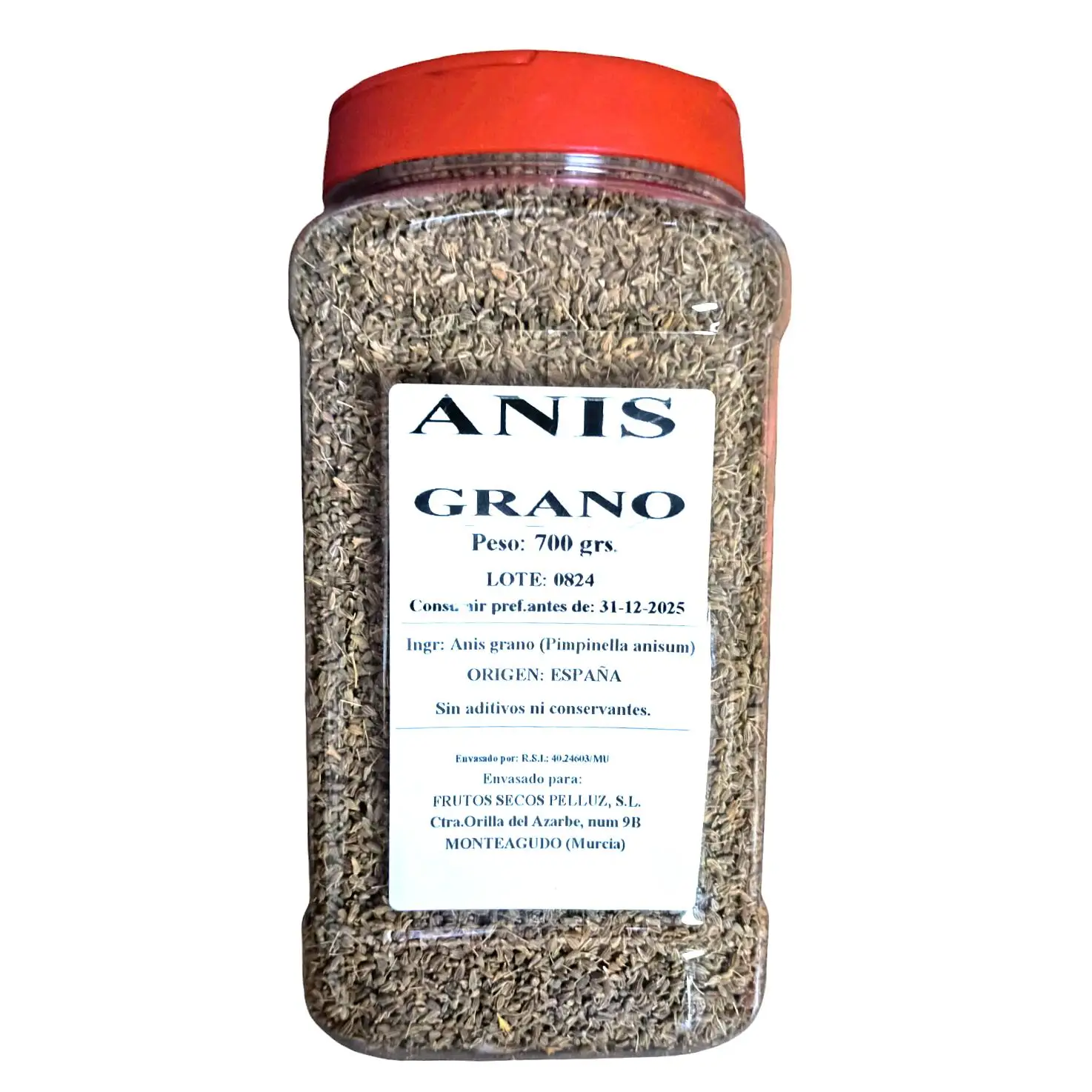 Anís Grano 700 gr - Origen España - Pelluz