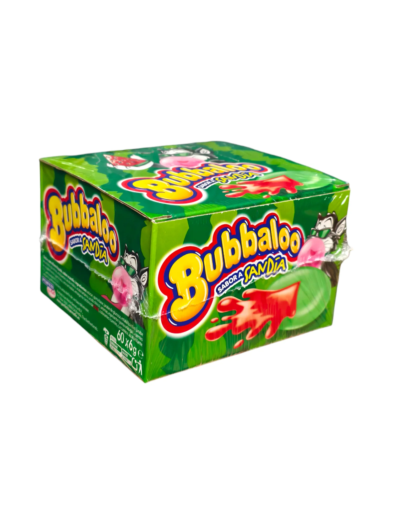 Bubbaloo gum - flavors of tutti-frutti, sandia and strawberry - box of 60 units #3