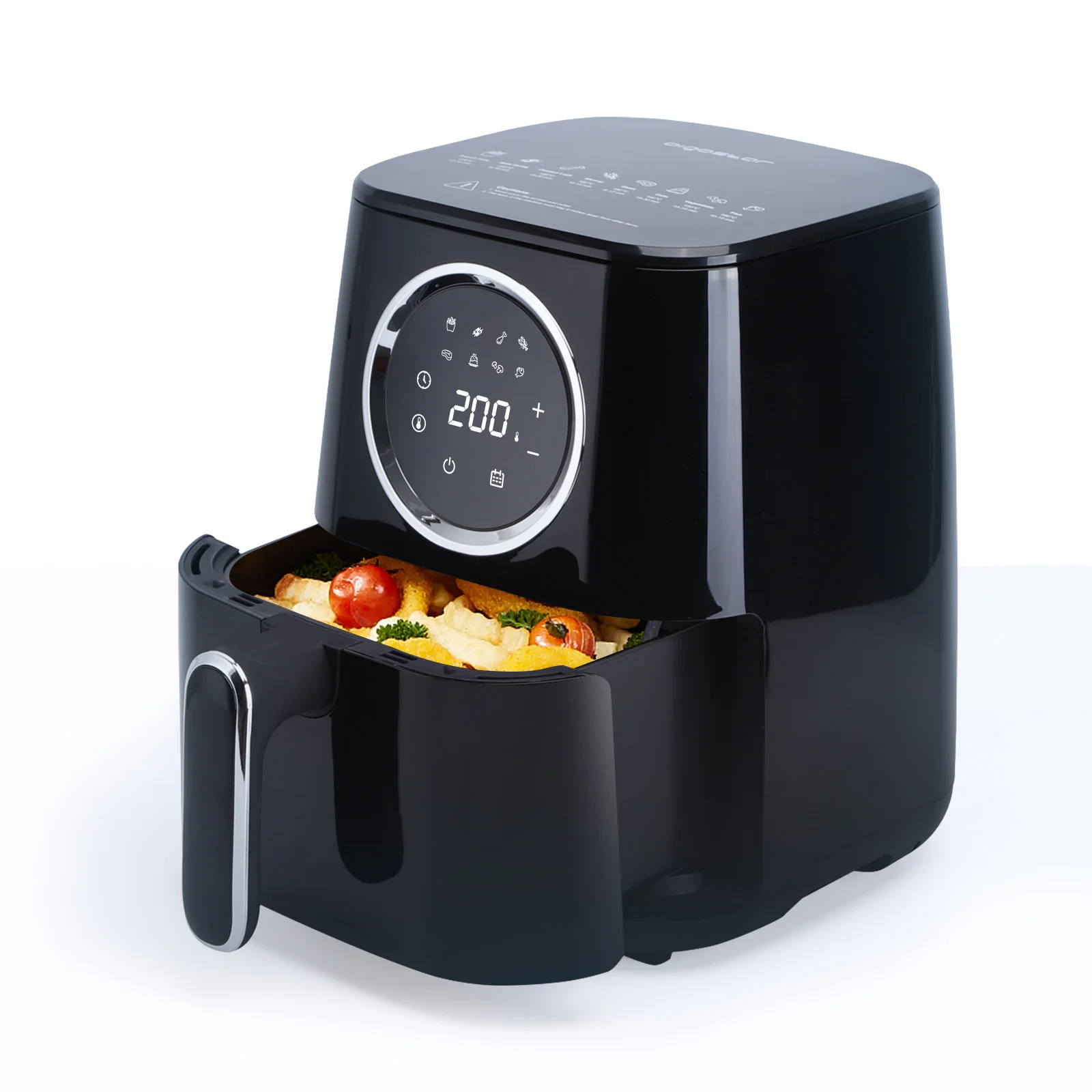 AIGOSTAR oil free air fryer 4.5L,1400W, 7 scheduled menus and Manual mode (Odin Smart).