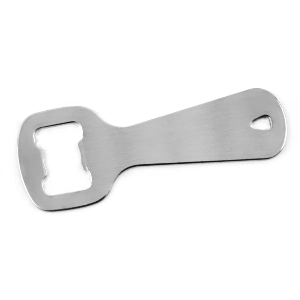 FACKELMANN Descapsulador plano Botella, Abridor Plano con diseño sencillo y liso, descapsulador cromado de 11x4,2cm, 1ud.