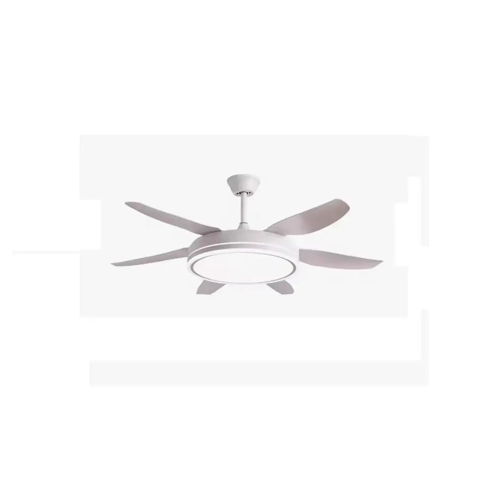 BEL AIR HOME - Ventilador de techo ORION con motor DC 6 Aspas Luz Led 72W y 132 cm de diámetro